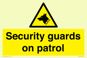 Security guards on patrol